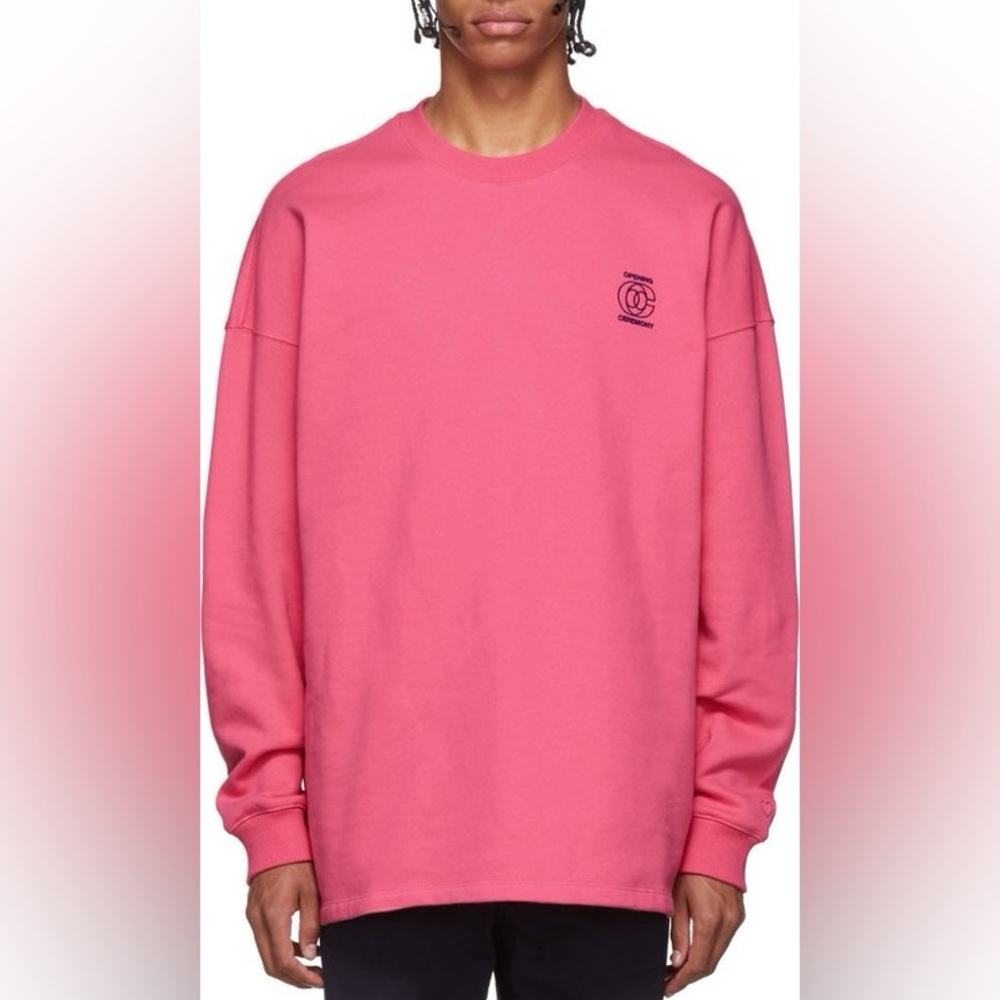 Opening Ceremony Bright Pint “French Rose” Oversized Sweater